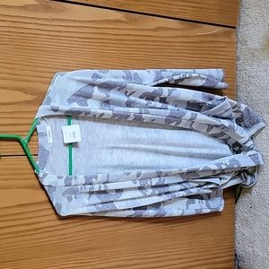 Womens long camo sweater
